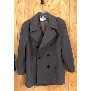 Vintage Mackintosh Wool Pea Coat Women’s Size 12 Double Breasted Overcoat